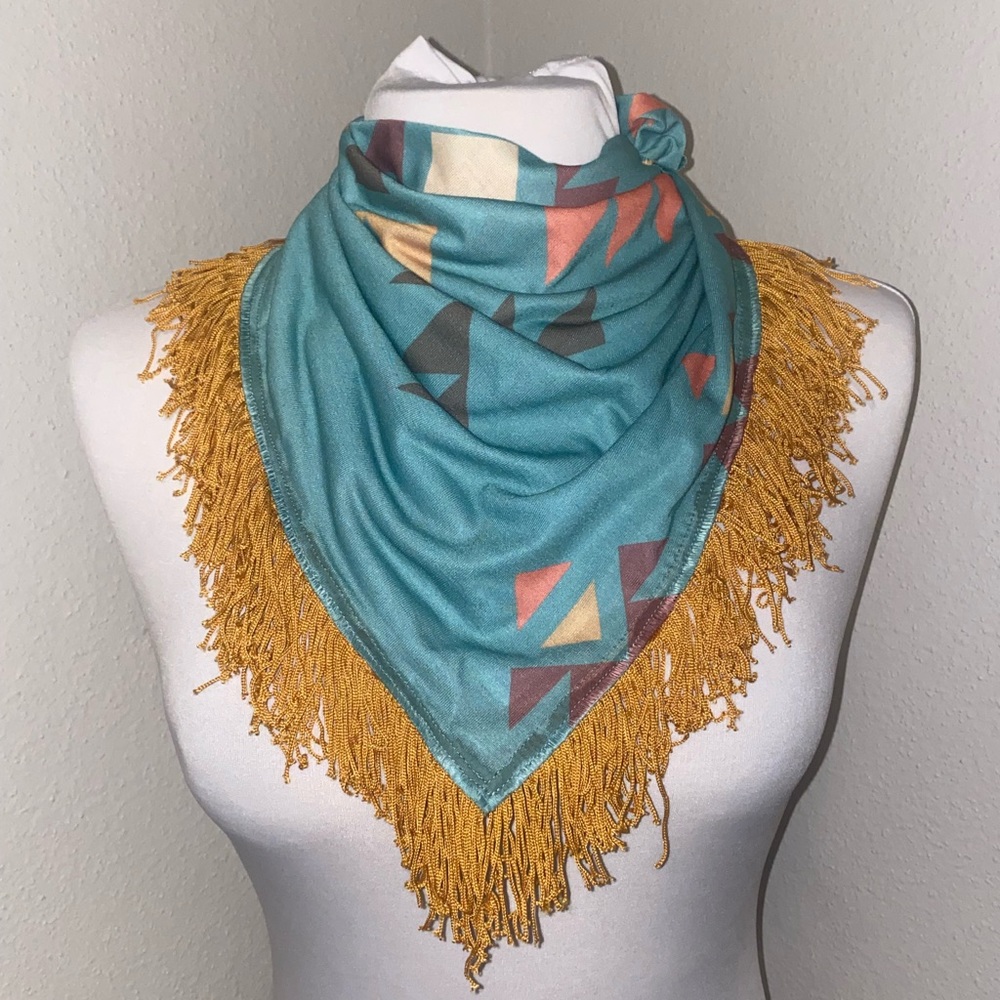 Custom fringe Rodeo scarf
